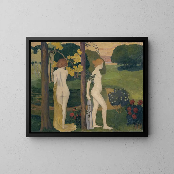 Twee naakten in een landschap - Aristide Maillol — ingelijst kunstwerk aan de muur