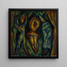 Arlequin, Colombine en Pierrot - Mark Gertler — ingelijst kunstwerk aan de muur