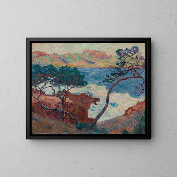 Agay - Armand Guillaumin — ingelijst kunstwerk aan de muur