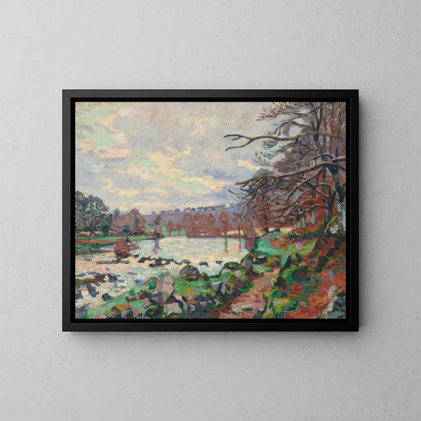 Barrage de Genetin à Crozant - Armand Guillaumin — ingelijst kunstwerk aan de muur