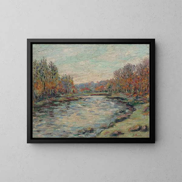 Barrage de Génetin - Armand Guillaumin — ingelijst kunstwerk aan de muur