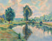 Rivieroever - Armand Guillaumin — weergave van het kunstwerk