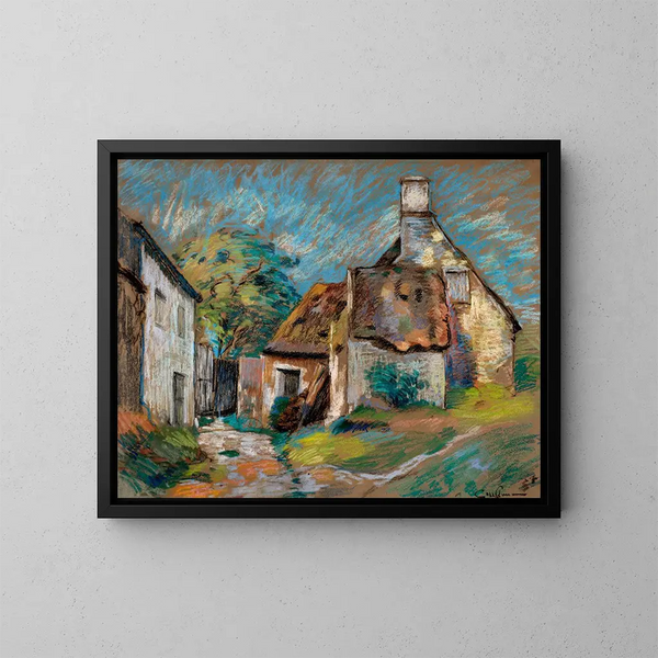 Hutten - Armand Guillaumin — ingelijst kunstwerk aan de muur