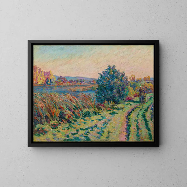 Landweg - Armand Guillaumin — ingelijst kunstwerk aan de muur