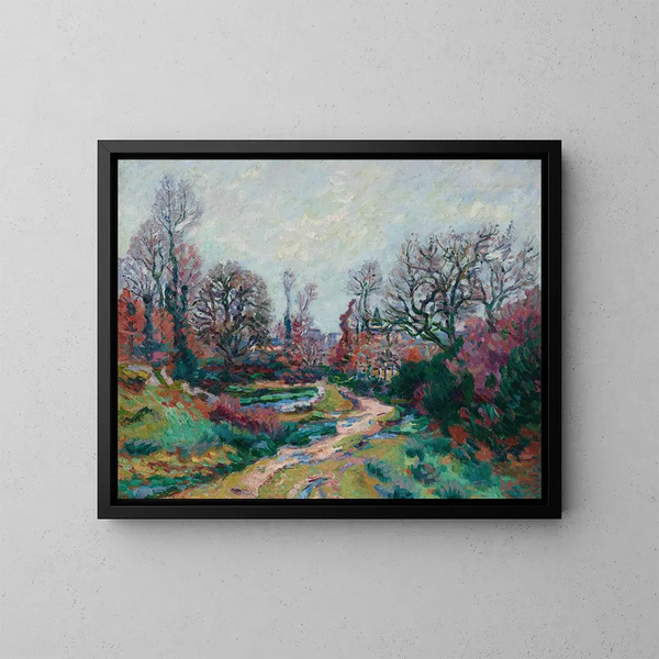 Chemin de l'abreuvoir après la pluie - Armand Guillaumin — ingelijst kunstwerk aan de muur