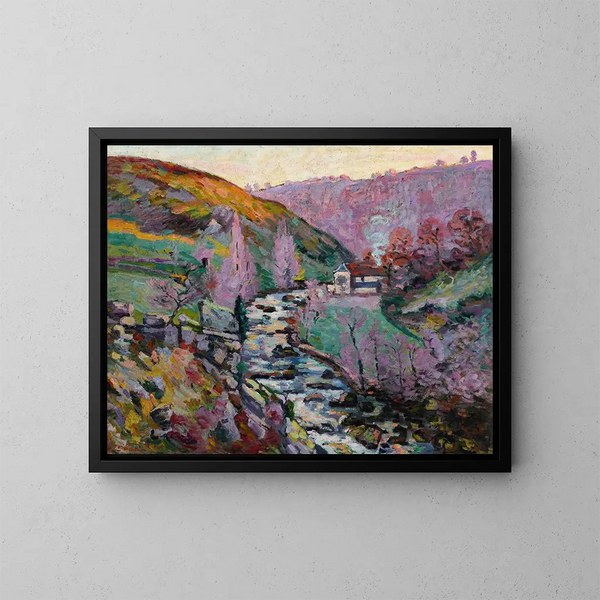 Crozant, de avondwaanzin - Armand Guillaumin — ingelijst kunstwerk aan de muur