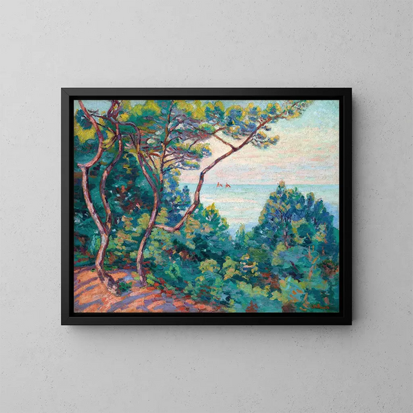 Côte d'Azur - Armand Guillaumin — ingelijst kunstwerk aan de muur