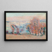 met witte glacé in Crozant - Armand Guillaumin — ingelijst kunstwerk aan de muur
