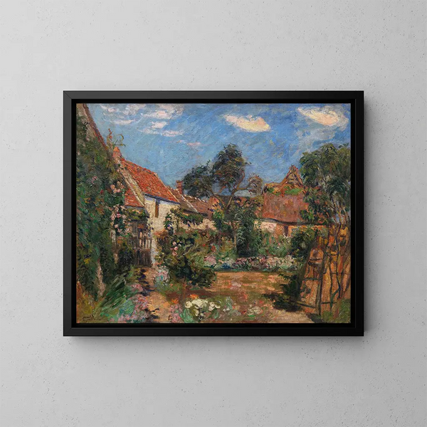 Tuin in Janville-sur-Juine - Armand Guillaumin — ingelijst kunstwerk aan de muur