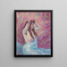 Jonge naakte vrouw met gewaad - Armand Guillaumin — ingelijst kunstwerk aan de muur