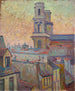 Kerk Saint-Sulpice in Parijs - Armand Guillaumin — weergave van het kunstwerk
