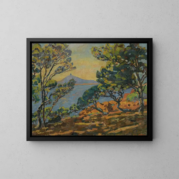 La Baie d'Agay et le Sémaphore - Armand Guillaumin — ingelijst kunstwerk aan de muur