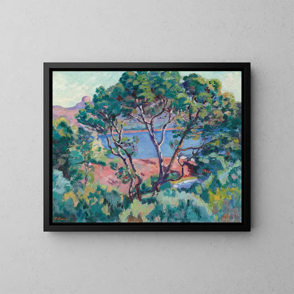 La Baie d'Agay - Armand Guillaumin — ingelijst kunstwerk aan de muur