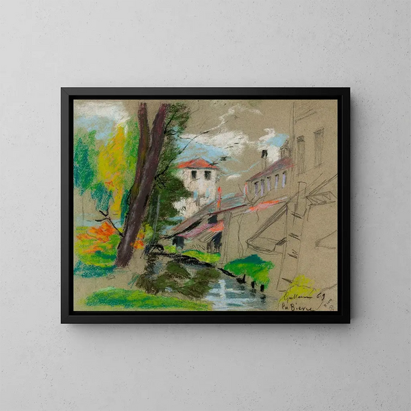La Bivre - Armand Guillaumin — ingelijst kunstwerk aan de muur