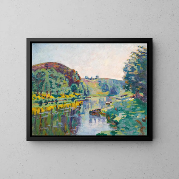 La Roche de l'Écho à Crozant - Armand Guillaumin — ingelijst kunstwerk aan de muur
