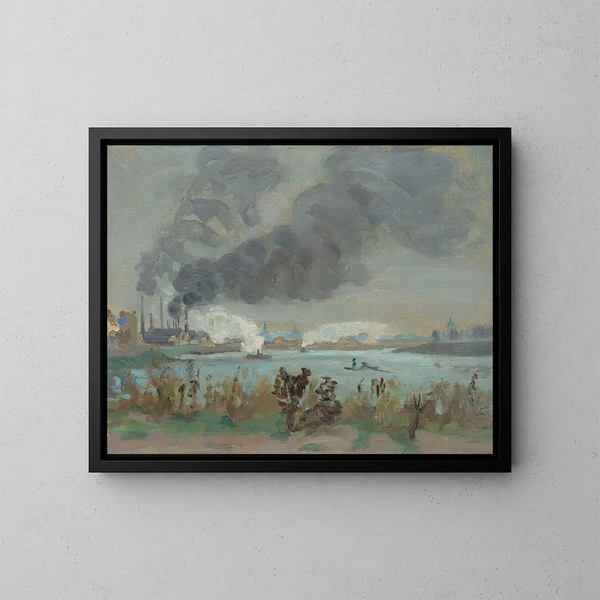 La Seine à Ivry - Armand Guillaumin — ingelijst kunstwerk aan de muur