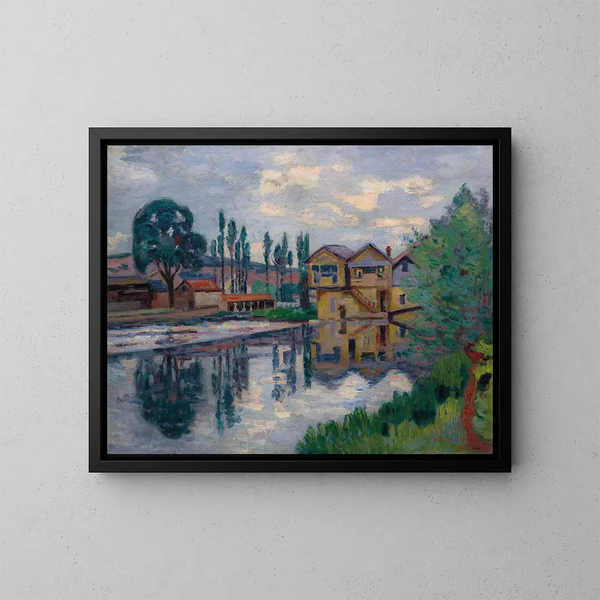 La scierie de Poitiers - Armand Guillaumin — ingelijst kunstwerk aan de muur