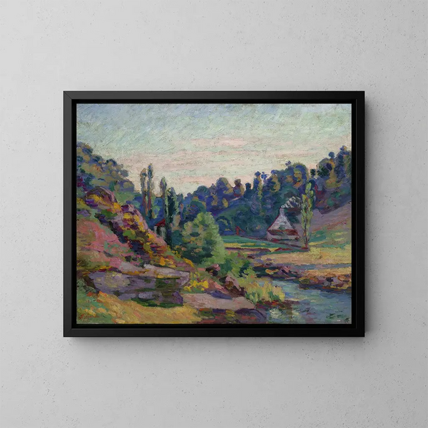 Le Moulin de Jonon à Creuse - Armand Guillaumin — ingelijst kunstwerk aan de muur