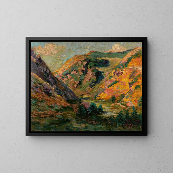 Les Carrières de la Lude - Armand Guillaumin — ingelijst kunstwerk aan de muur