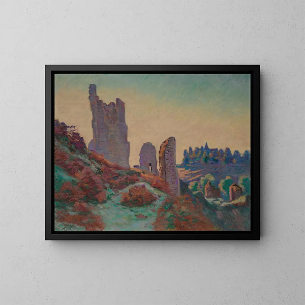 De Ruïnes van het Kasteel van Crozant - Armand Guillaumin — ingelijst kunstwerk aan de muur