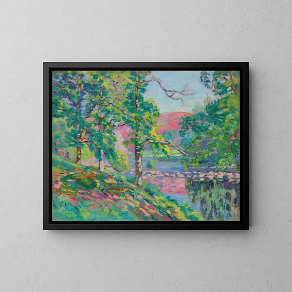 De oevers van de Creuse - Armand Guillaumin — ingelijst kunstwerk aan de muur