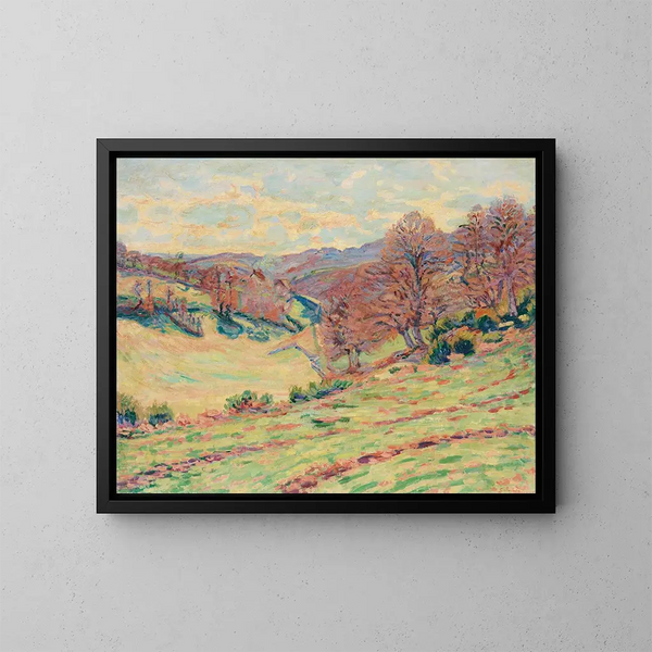 De grote avonddruppels - Armand Guillaumin — ingelijst kunstwerk aan de muur