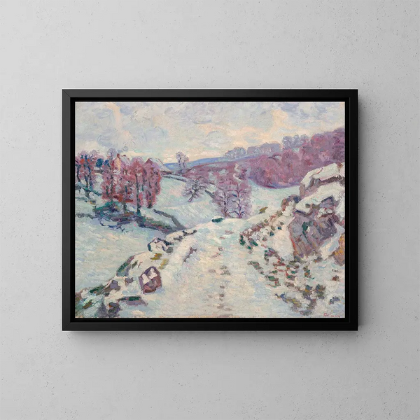 Sneeuw - Armand Guillaumin — ingelijst kunstwerk aan de muur