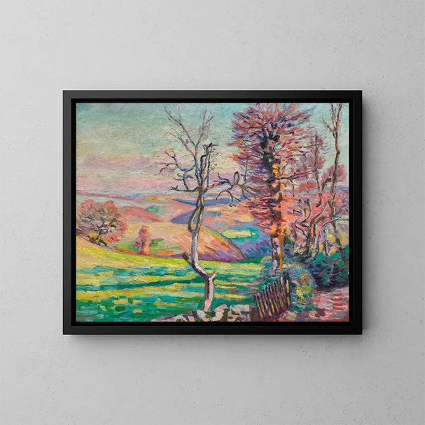 Landschap van Crozant, Creuse - Armand Guillaumin — ingelijst kunstwerk aan de muur