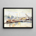 Péniches sur la Seine, Bercy - Armand Guillaumin — ingelijst kunstwerk aan de muur