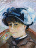 Portret van jonge vrouw - Armand Guillaumin — weergave van het kunstwerk