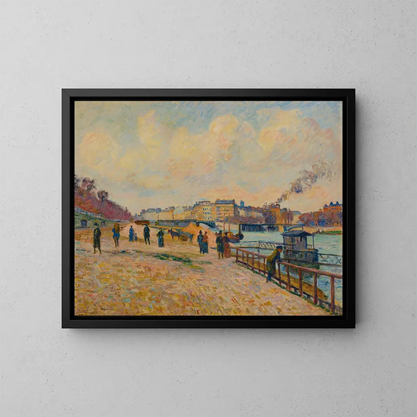 Quai Saint-Bernard, Parijs - Armand Guillaumin — ingelijst kunstwerk aan de muur