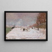Quai Saint-Bernard onder de sneeuw, Parijs - Armand Guillaumin — ingelijst kunstwerk aan de muur