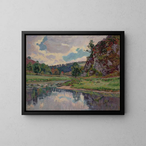 van Rochers de Genetins sur Creuse - Armand Guillaumin — ingelijst kunstwerk aan de muur