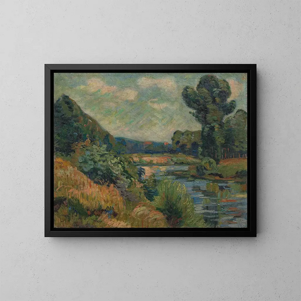 De oevers van de Marne in Charenton - Armand Guillaumin — ingelijst kunstwerk aan de muur