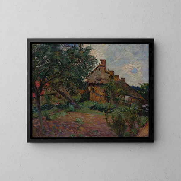 Village de l'Île-de-France - Armand Guillaumin — ingelijst kunstwerk aan de muur