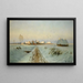 van Winteravond in Bertricourt, omgeving Reims - Armand Gury — ingelijst kunstwerk aan de muur