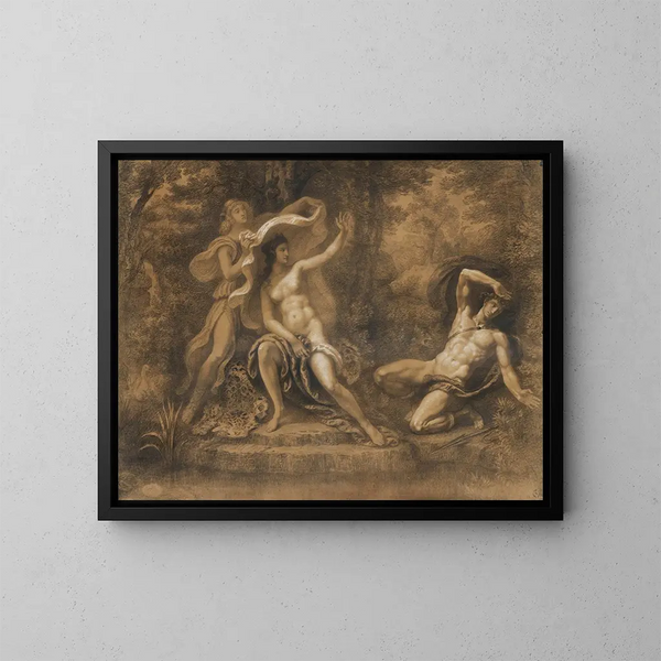 Diane en Actéon - Armand Point — ingelijst kunstwerk aan de muur