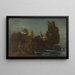 Villa de Fiesole aan de kust - Arnold Böcklin — ingelijst kunstwerk aan de muur