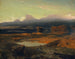 Landschap bij zonsondergang 1849 - Arnold Böcklin — weergave van het kunstwerk