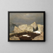 Landschapschilderij met gemzen - Arnold Böcklin — ingelijst kunstwerk aan de muur