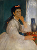 portret van Clara Böcklin, de oudste dochter van de kunstenaar - Arnold Böcklin — weergave van het kunstwerk