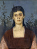van het portret van Clara Bruckmann-Böcklin, oudste dochter van de kunstenaar - Arnold Böcklin — weergave van het kunstwerk