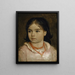 Portret van Lucia, dochter van de kunstenaar - Arnold Böcklin — ingelijst kunstwerk aan de muur