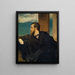 Zelfportret - Arnold Böcklin — ingelijst kunstwerk aan de muur