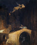 De gevecht op de brug - Arnold Böcklin — weergave van het kunstwerk