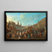 Carnaval op een Italiaans plein - Arnold Frans Rubens — ingelijst kunstwerk aan de muur