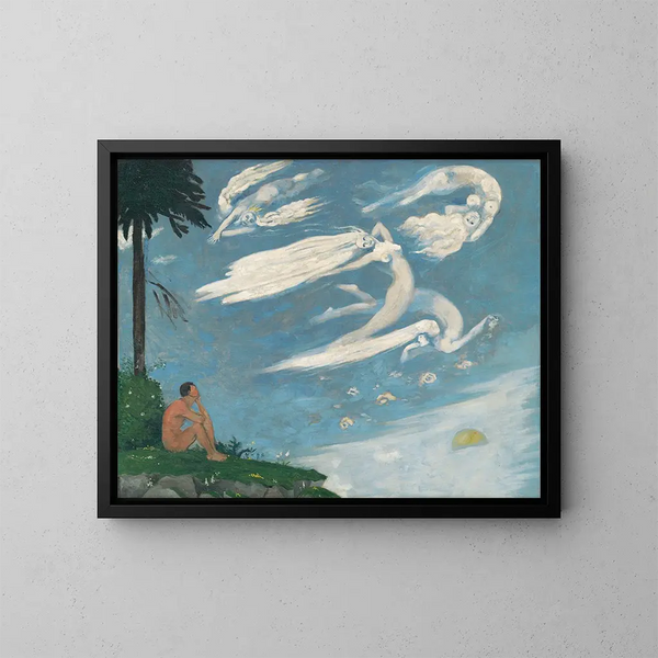compositie - Arnold Peter Weisz-Kubínčan — ingelijst kunstwerk aan de muur