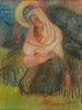 Moeder met een kind - Arnold Peter Weisz-Kubínčan — weergave van het kunstwerk