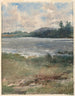 Landschap aan de rand van het meer - Arnold William Brunner — weergave van het kunstwerk