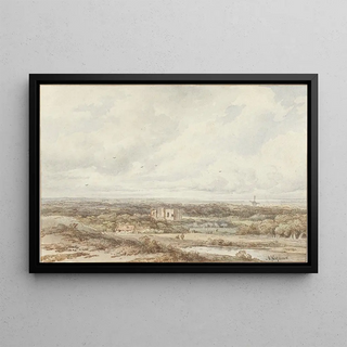 Arnoldus Johannes Eymer - Gezicht vanuit de duinen op de rune van Brederode.webp